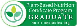 green gradate badge for plant-based nutrition